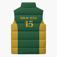South Africa Hockey Custom Sleeveless Puffer Jacket Go Ama Stokke Stokke Go - Wonder Print Shop