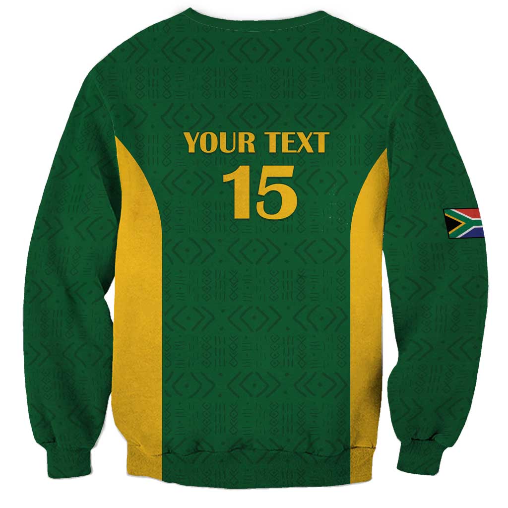 South Africa Hockey Custom Sweatshirt Go Ama Stokke Stokke Go - Wonder Print Shop