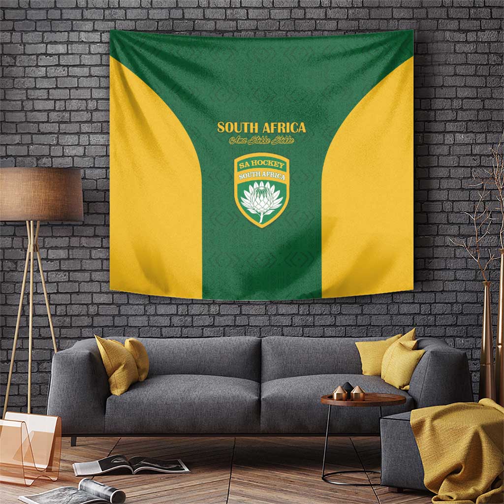 South Africa Hockey Tapestry Go Ama Stokke Stokke Go - Wonder Print Shop