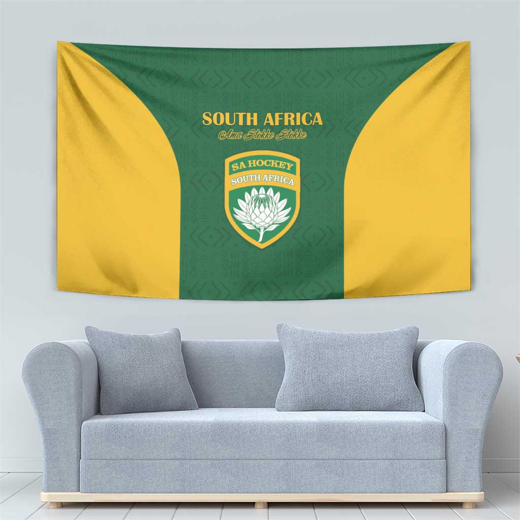 South Africa Hockey Tapestry Go Ama Stokke Stokke Go - Wonder Print Shop