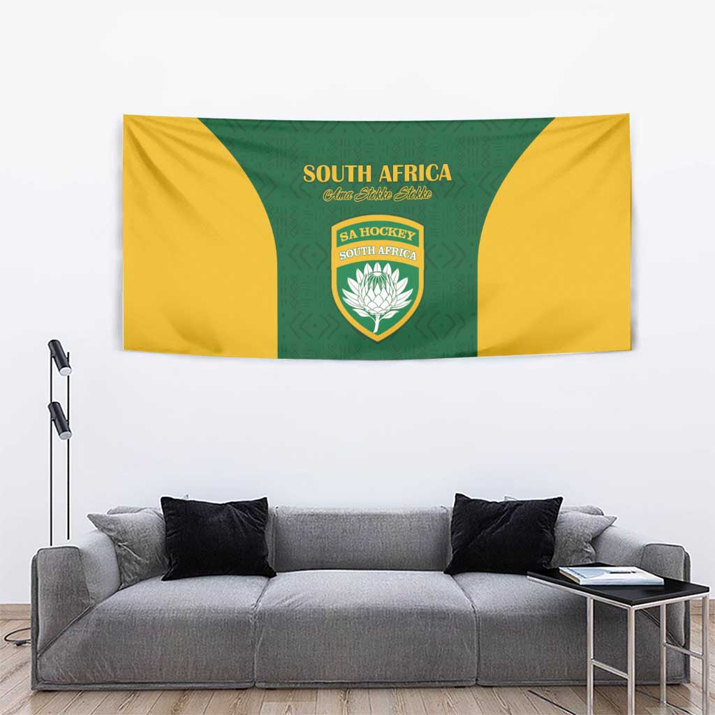 South Africa Hockey Tapestry Go Ama Stokke Stokke Go - Wonder Print Shop