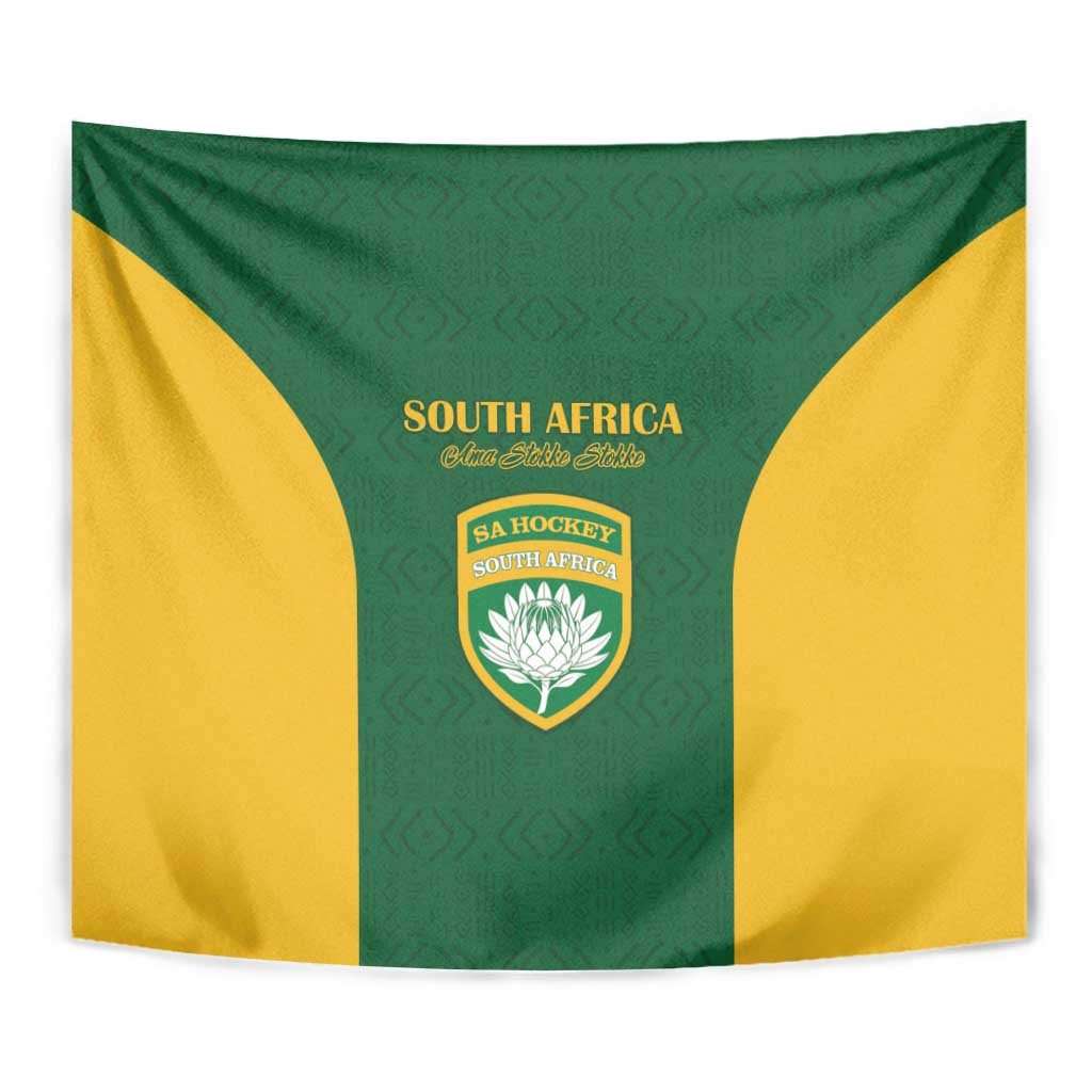 South Africa Hockey Tapestry Go Ama Stokke Stokke Go - Wonder Print Shop