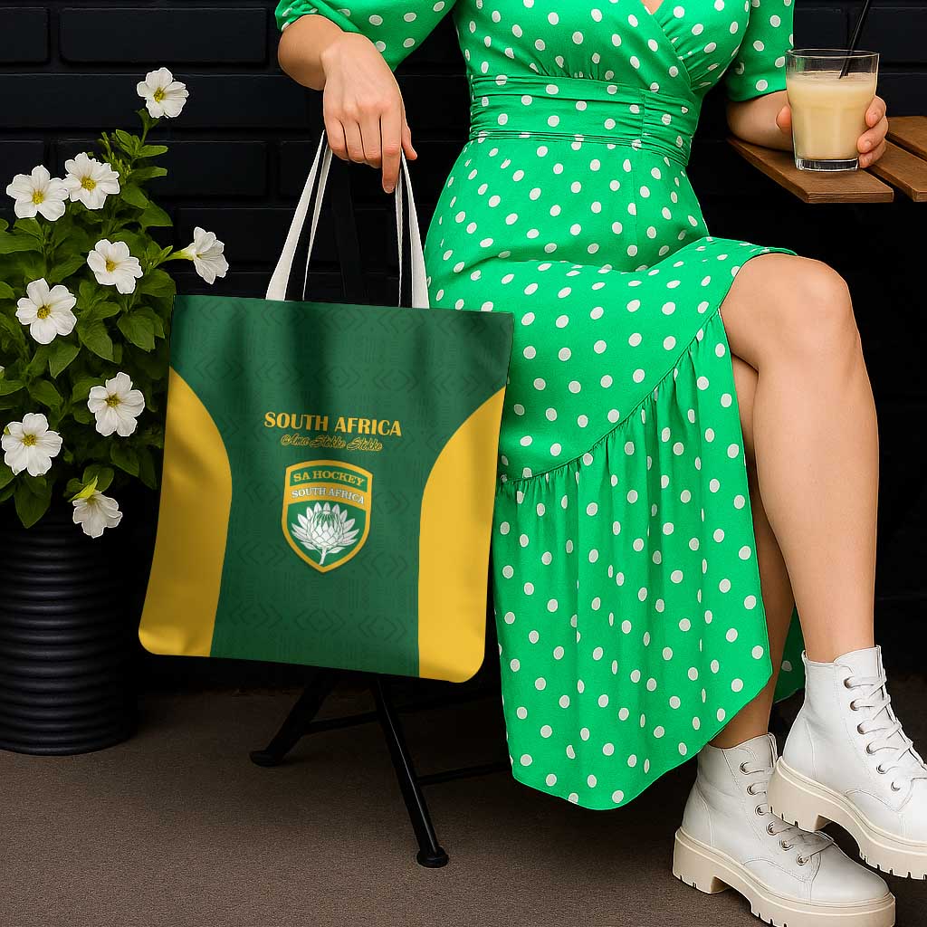 South Africa Hockey Tote Bag Go Ama Stokke Stokke Go - Wonder Print Shop