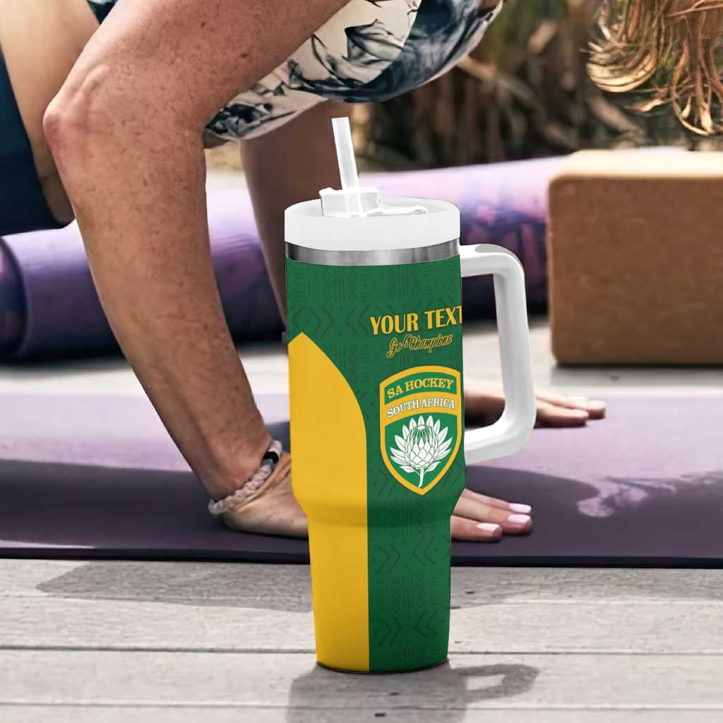 South Africa Hockey Custom Tumbler With Handle Go Ama Stokke Stokke Go - Wonder Print Shop
