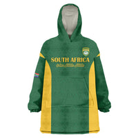 South Africa Hockey Custom Wearable Blanket Hoodie Go Ama Stokke Stokke Go - Wonder Print Shop