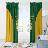 South Africa Hockey Window Curtain Go Ama Stokke Stokke Go - Wonder Print Shop