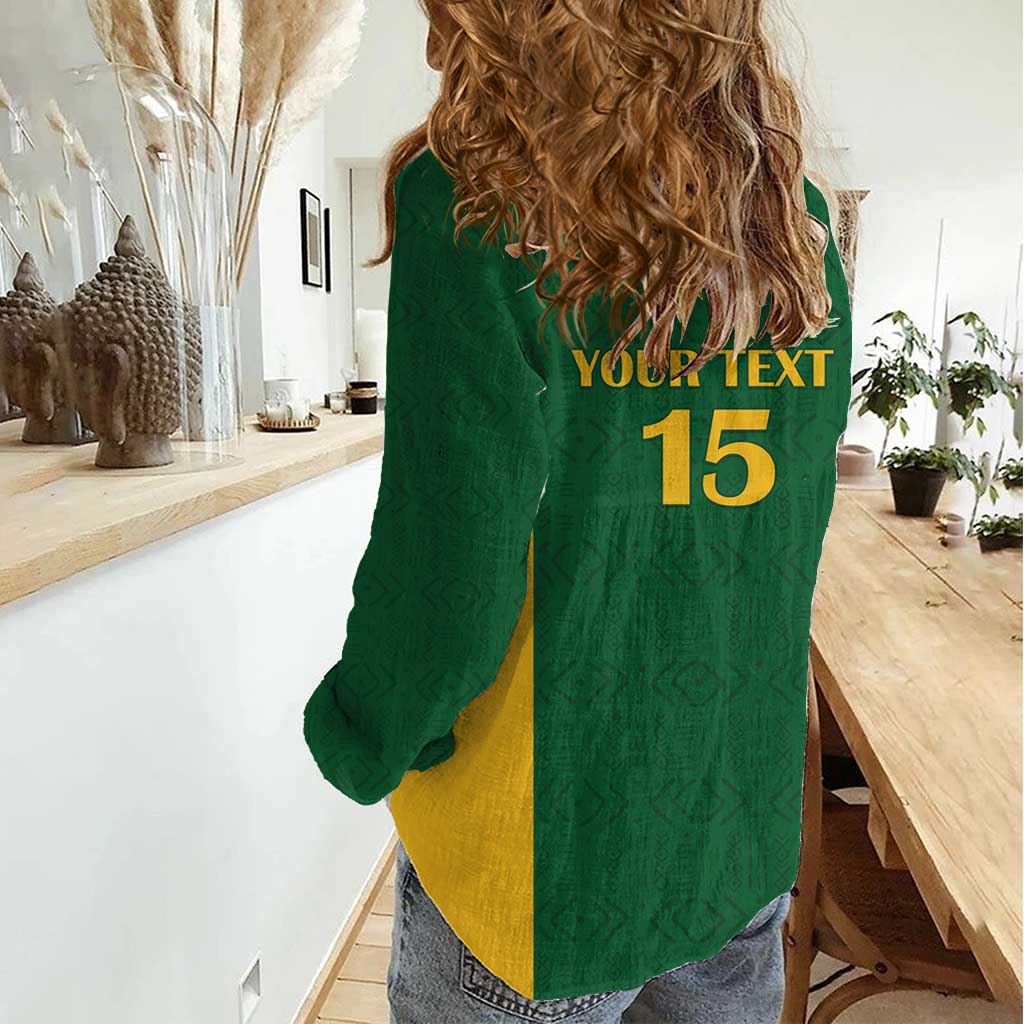 South Africa Hockey Custom Women Casual Shirt Go Ama Stokke Stokke Go - Wonder Print Shop