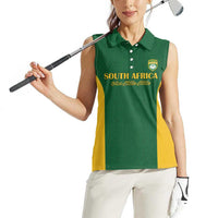 South Africa Hockey Custom Women Sleeveless Polo Shirt Go Ama Stokke Stokke Go - Wonder Print Shop
