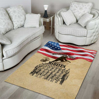 Montford Point Marines 1942-1949 Area Rug The First Black Marines - Wonder Print Shop