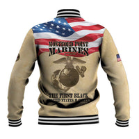 Montford Point Marines 1942-1949 Baseball Jacket The First Black Marines - Wonder Print Shop
