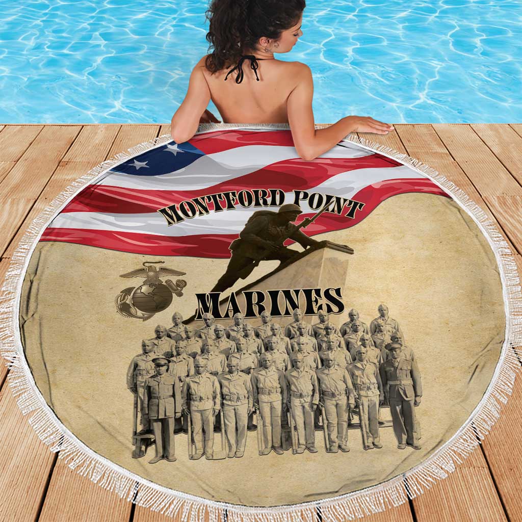 Montford Point Marines 1942-1949 Beach Blanket The First Black Marines - Wonder Print Shop