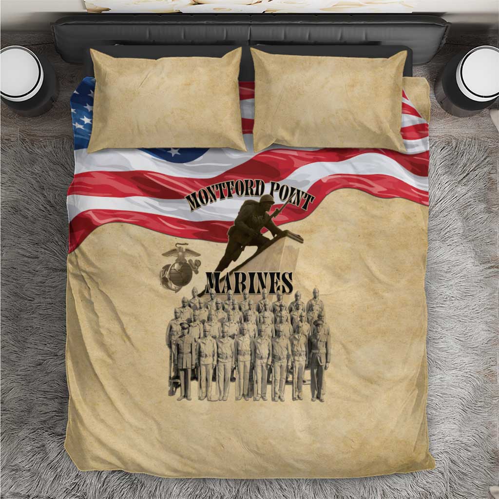 Montford Point Marines 1942-1949 Bedding Set The First Black Marines - Wonder Print Shop