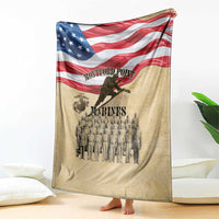 Montford Point Marines 1942-1949 Blanket The First Black Marines - Wonder Print Shop