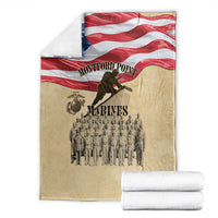 Montford Point Marines 1942-1949 Blanket The First Black Marines - Wonder Print Shop