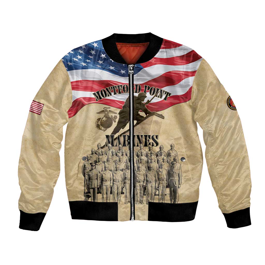 Montford Point Marines 1942-1949 Bomber Jacket The First Black Marines - Wonder Print Shop