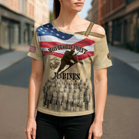 Montford Point Marines 1942-1949 Cross Shoulder Shirt The First Black Marines - Wonder Print Shop