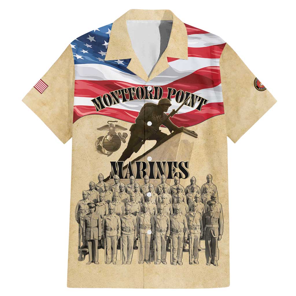 Montford Point Marines 1942-1949 Family Matching Mermaid Dress and Hawaiian Shirt The First Black Marines - Wonder Print Shop