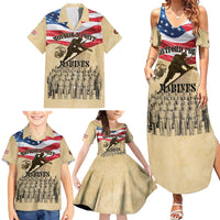 Montford Point Marines 1942-1949 Family Matching Summer Maxi Dress and Hawaiian Shirt The First Black Marines - Wonder Print Shop