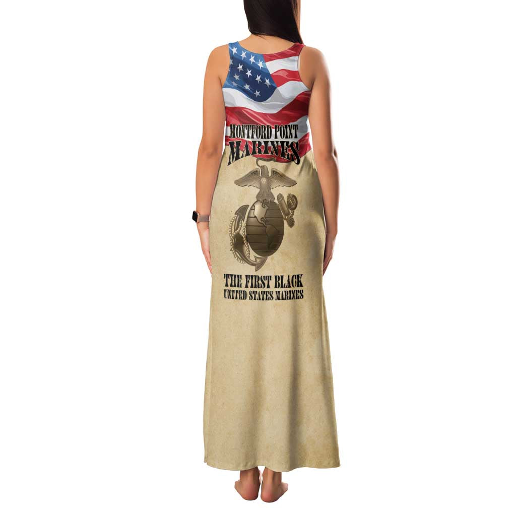 Montford Point Marines 1942-1949 Family Matching Tank Maxi Dress and Hawaiian Shirt The First Black Marines - Wonder Print Shop