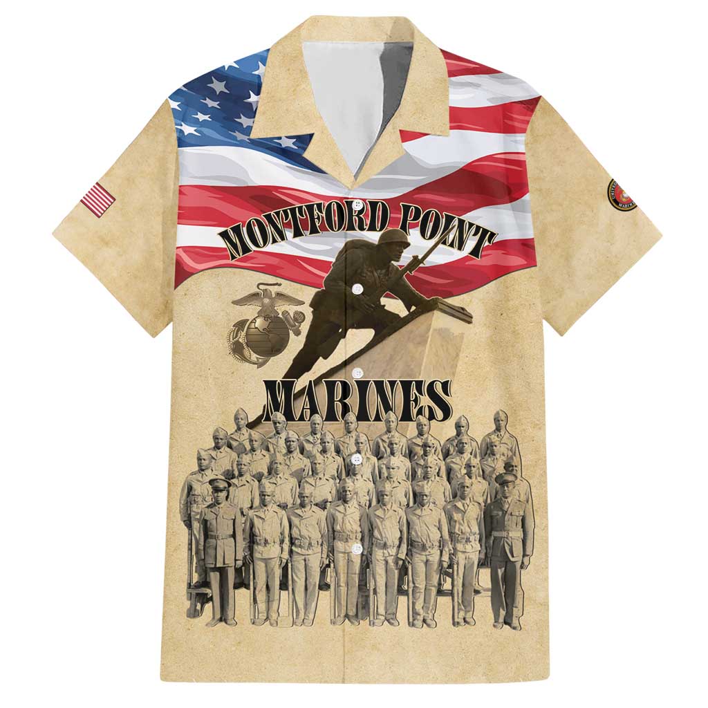Montford Point Marines 1942-1949 Hawaiian Shirt The First Black Marines - Wonder Print Shop