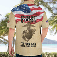 Montford Point Marines 1942-1949 Hawaiian Shirt The First Black Marines - Wonder Print Shop