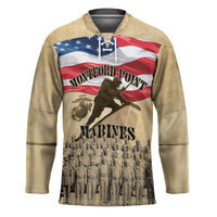 Montford Point Marines 1942-1949 Hockey Jersey The First Black Marines - Wonder Print Shop