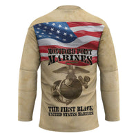 Montford Point Marines 1942-1949 Hockey Jersey The First Black Marines - Wonder Print Shop