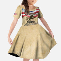 Montford Point Marines 1942-1949 Kid Short Sleeve Dress The First Black Marines - Wonder Print Shop