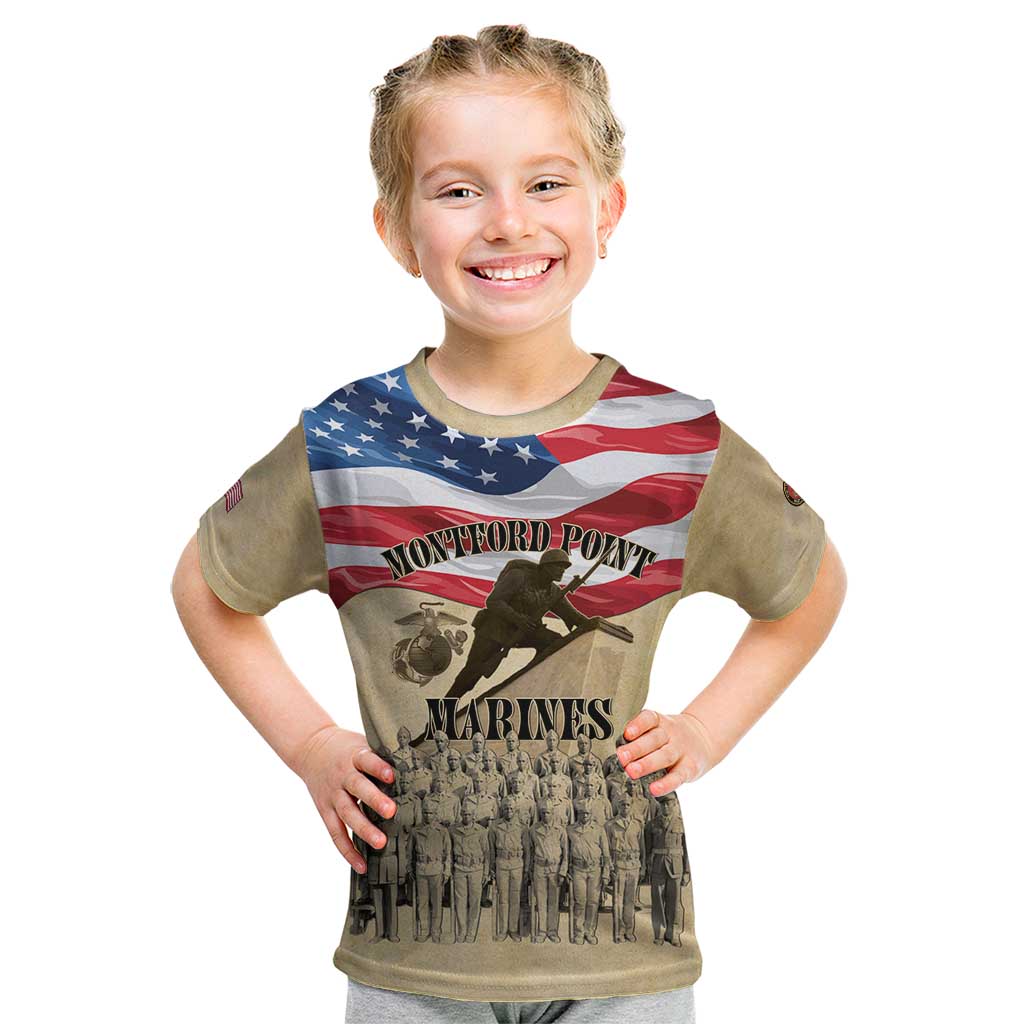 Montford Point Marines 1942-1949 Kid T Shirt The First Black Marines - Wonder Print Shop