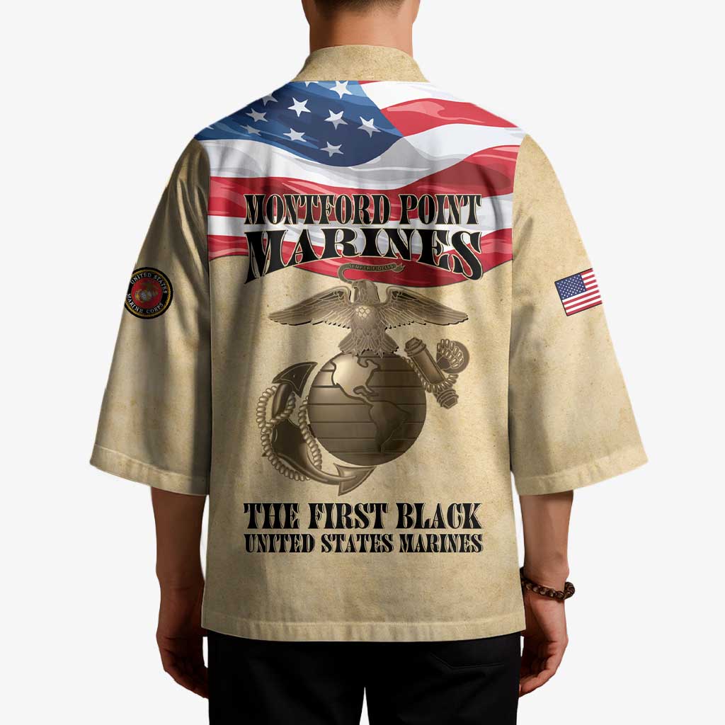 Montford Point Marines 1942-1949 Kimono The First Black Marines - Wonder Print Shop