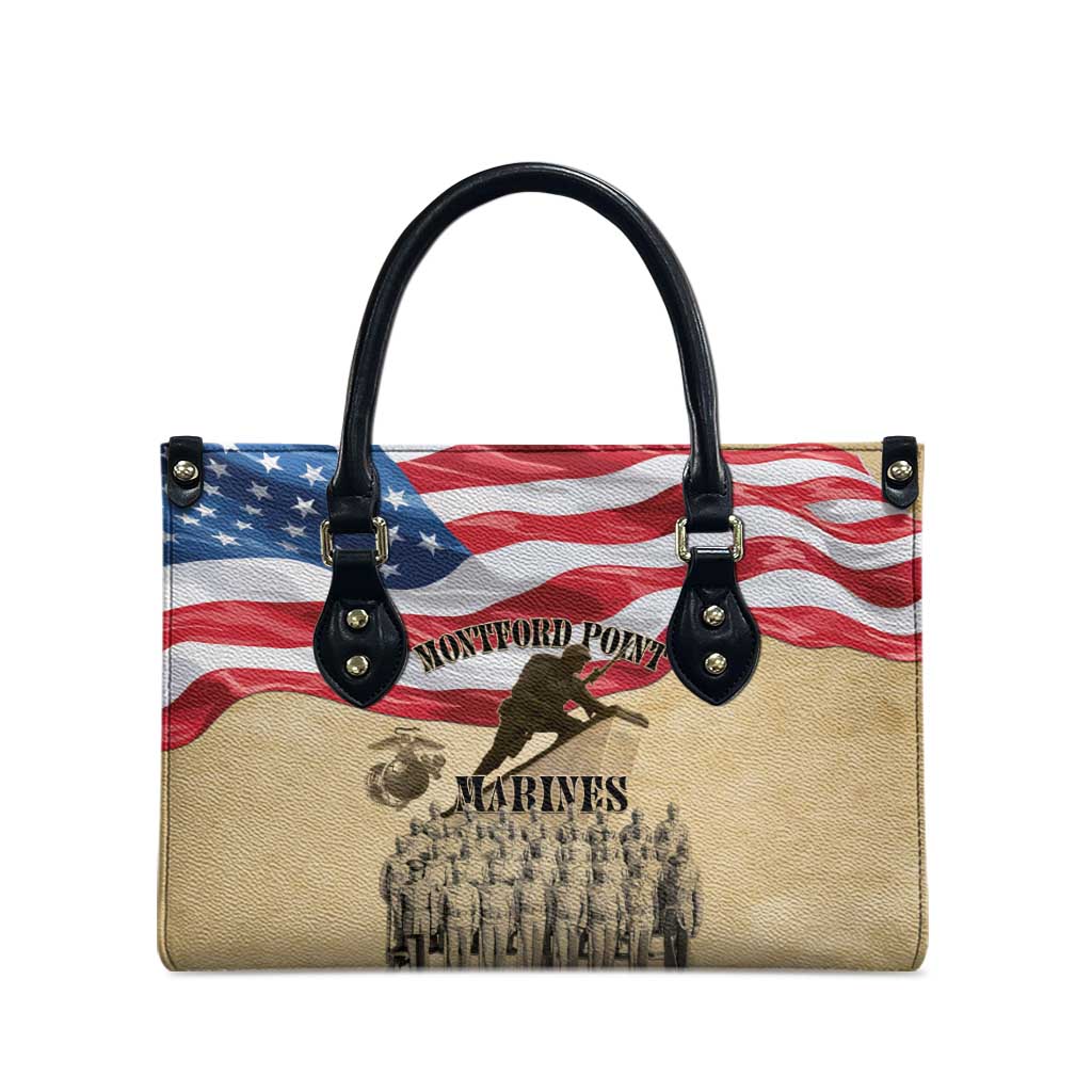 Montford Point Marines 1942-1949 Leather Bag The First Black Marines - Wonder Print Shop