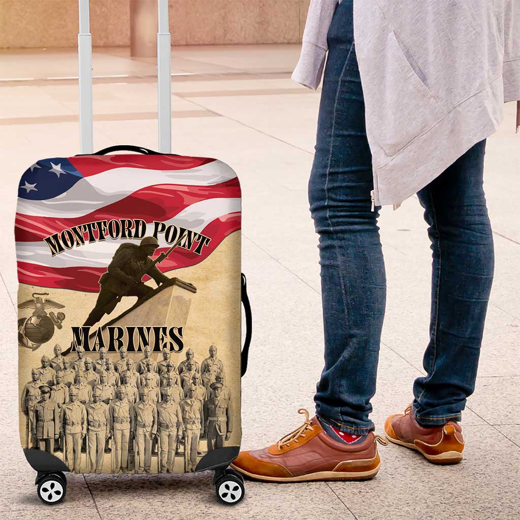 Montford Point Marines 1942-1949 Luggage Cover The First Black Marines - Wonder Print Shop