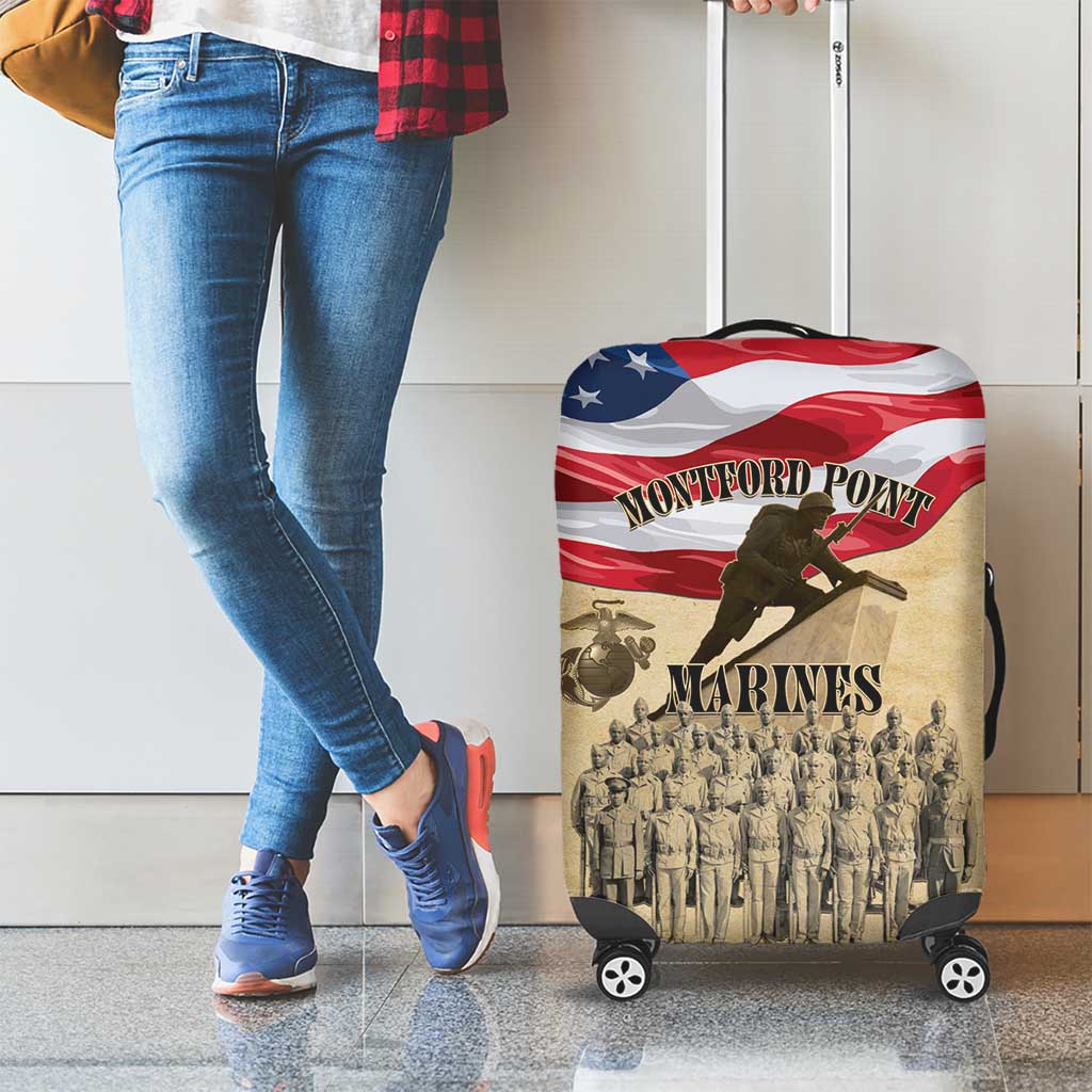 Montford Point Marines 1942-1949 Luggage Cover The First Black Marines - Wonder Print Shop