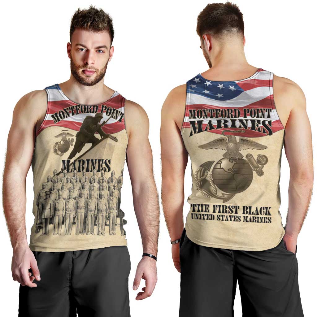 Montford Point Marines 1942-1949 Men Tank Top The First Black Marines - Wonder Print Shop