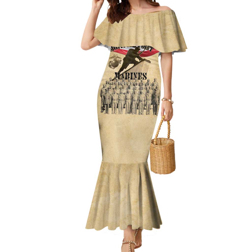 Montford Point Marines 1942-1949 Mermaid Dress The First Black Marines - Wonder Print Shop