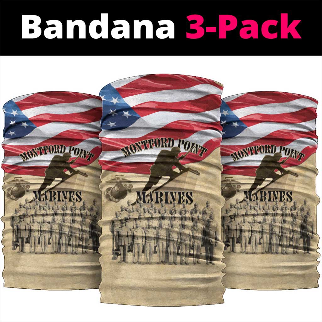 Montford Point Marines 1942-1949 Neck Gaiter The First Black Marines - Wonder Print Shop