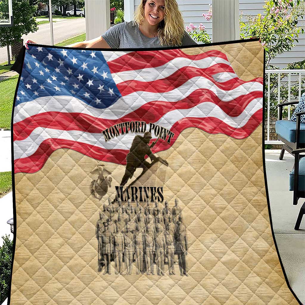 Montford Point Marines 1942-1949 Quilt The First Black Marines - Wonder Print Shop