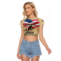 Montford Point Marines 1942-1949 Raglan Cropped T Shirt The First Black Marines - Wonder Print Shop