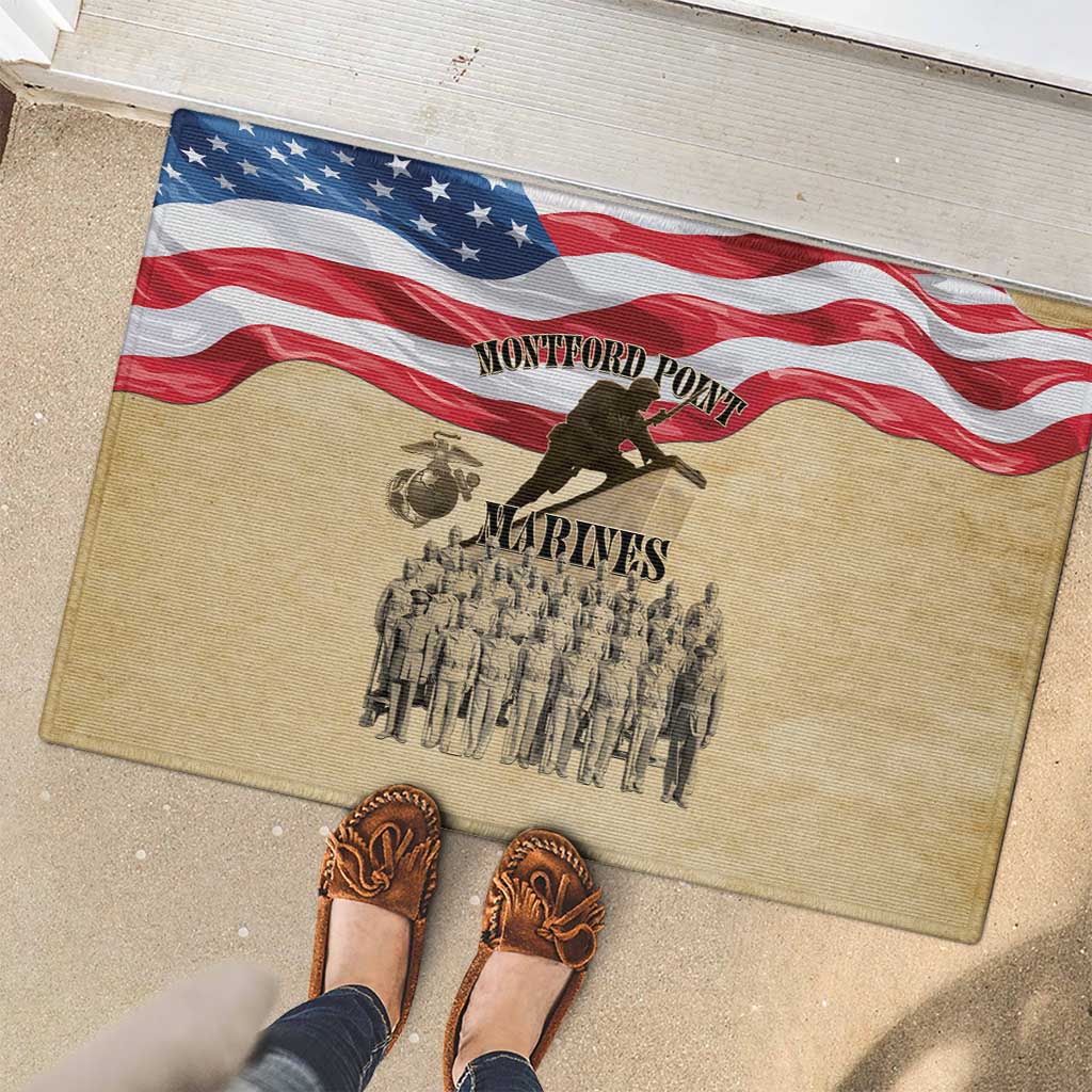 Montford Point Marines 1942-1949 Rubber Doormat The First Black Marines - Wonder Print Shop