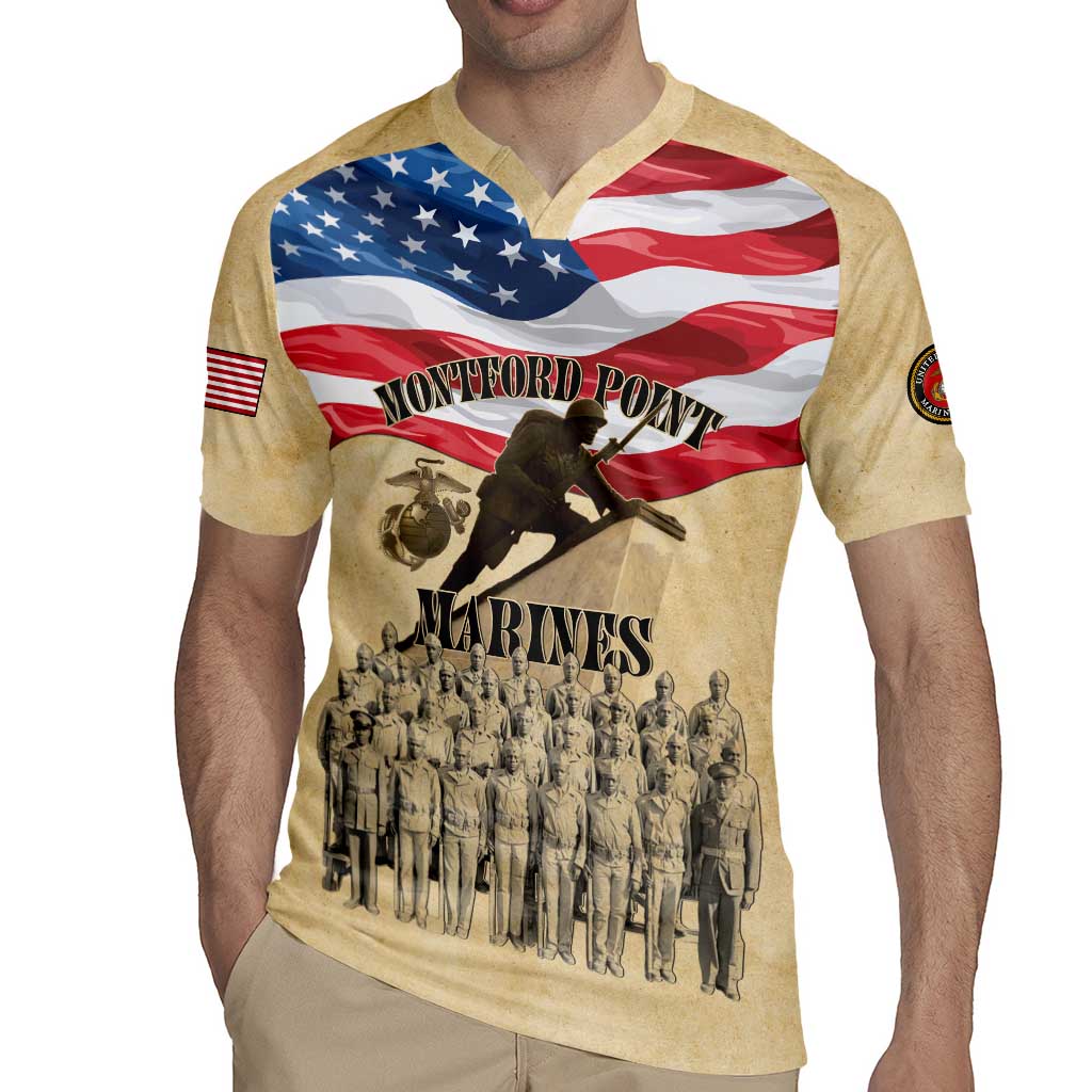 Montford Point Marines 1942-1949 Rugby Jersey The First Black Marines - Wonder Print Shop