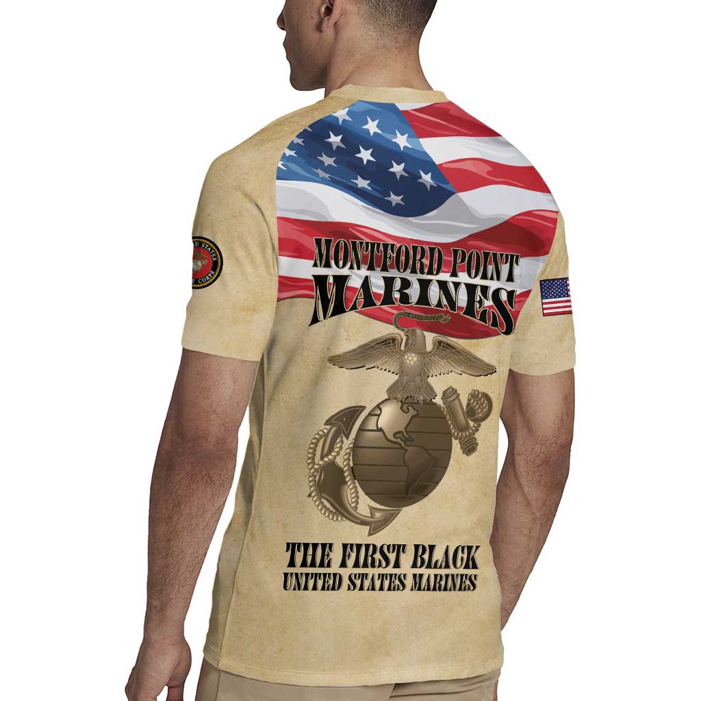 Montford Point Marines 1942-1949 Rugby Jersey The First Black Marines - Wonder Print Shop
