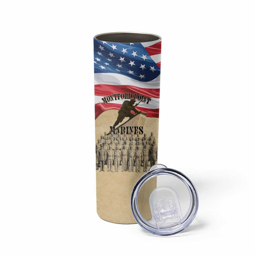 Montford Point Marines 1942-1949 Skinny Tumbler The First Black Marines - Wonder Print Shop