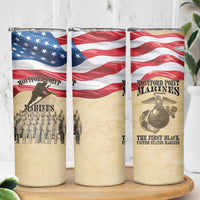 Montford Point Marines 1942-1949 Skinny Tumbler The First Black Marines - Wonder Print Shop