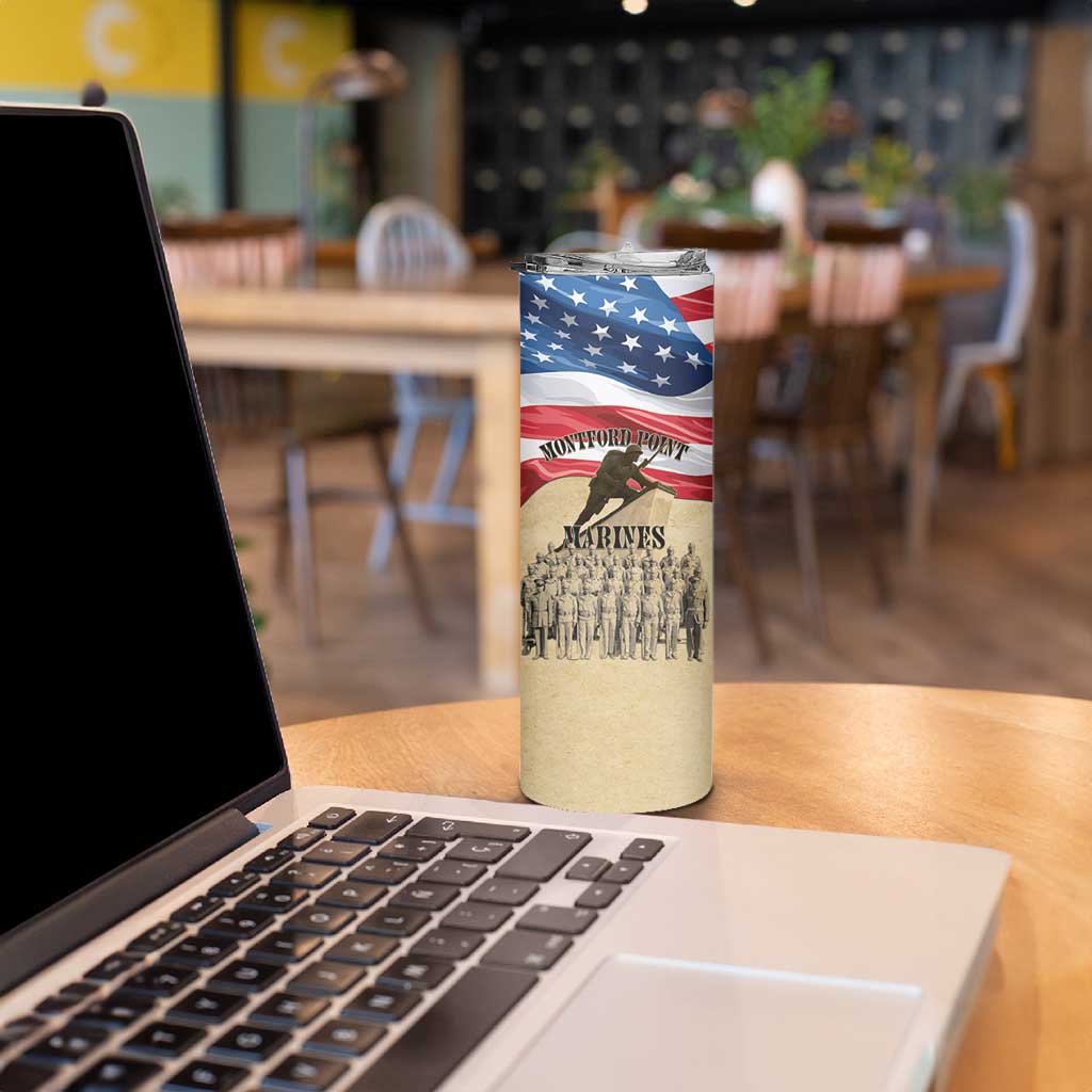 Montford Point Marines 1942-1949 Skinny Tumbler The First Black Marines - Wonder Print Shop