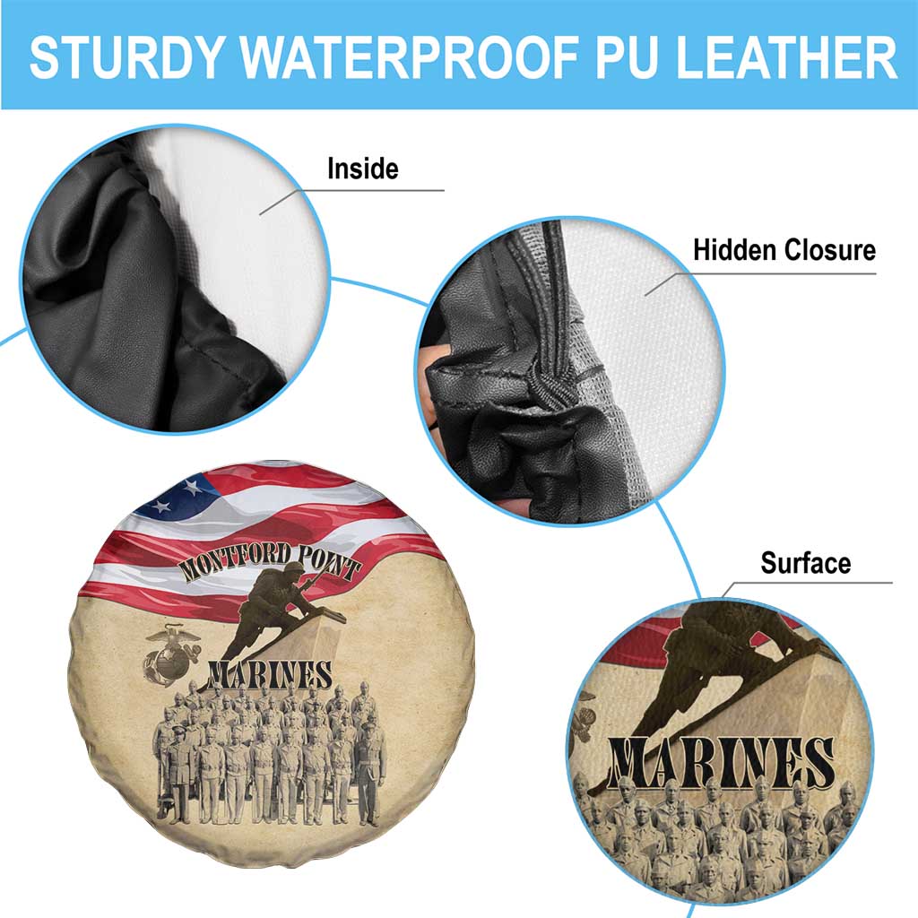 Montford Point Marines 1942-1949 Spare Tire Cover The First Black Marines - Wonder Print Shop