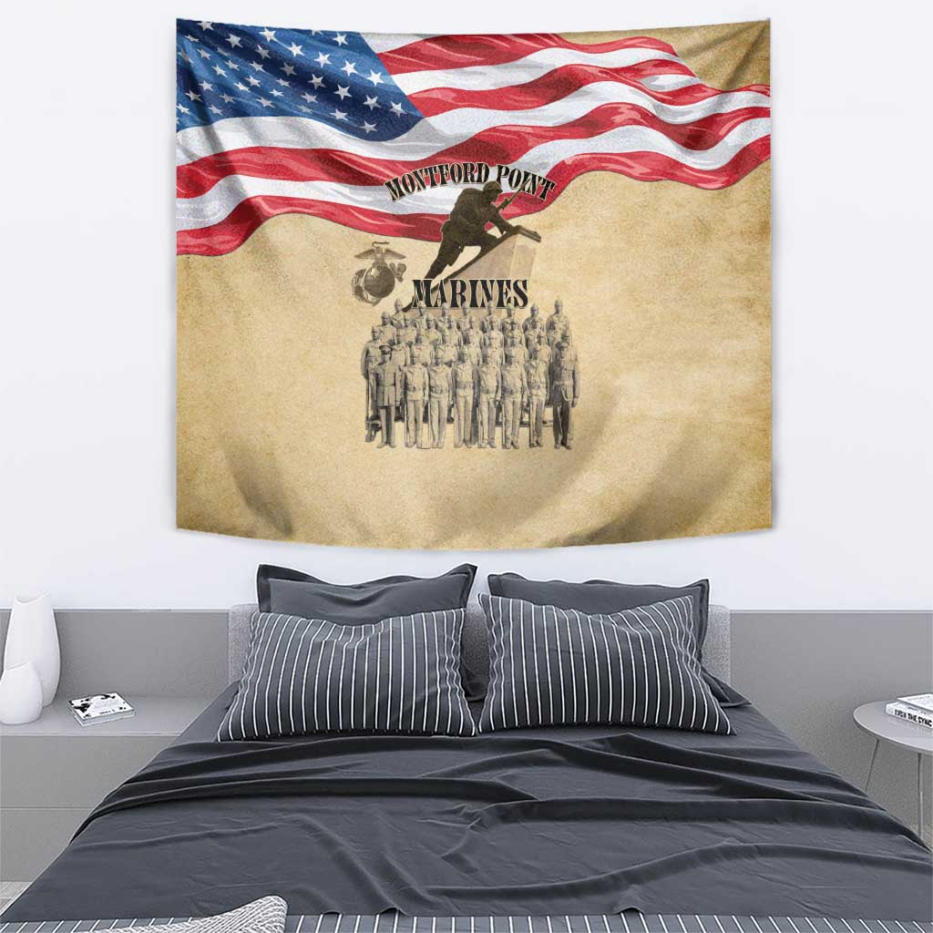 Montford Point Marines 1942-1949 Tapestry The First Black Marines - Wonder Print Shop