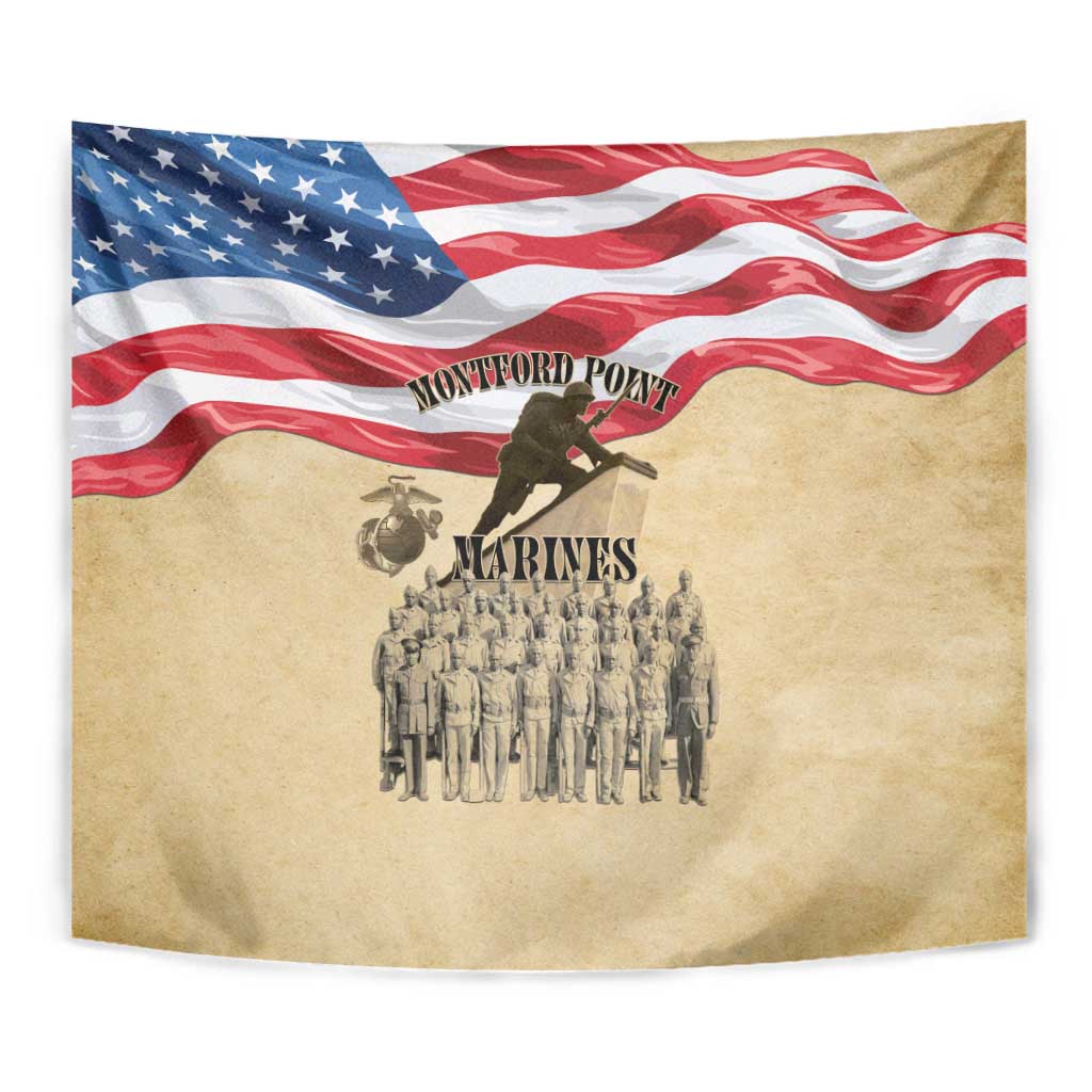 Montford Point Marines 1942-1949 Tapestry The First Black Marines - Wonder Print Shop