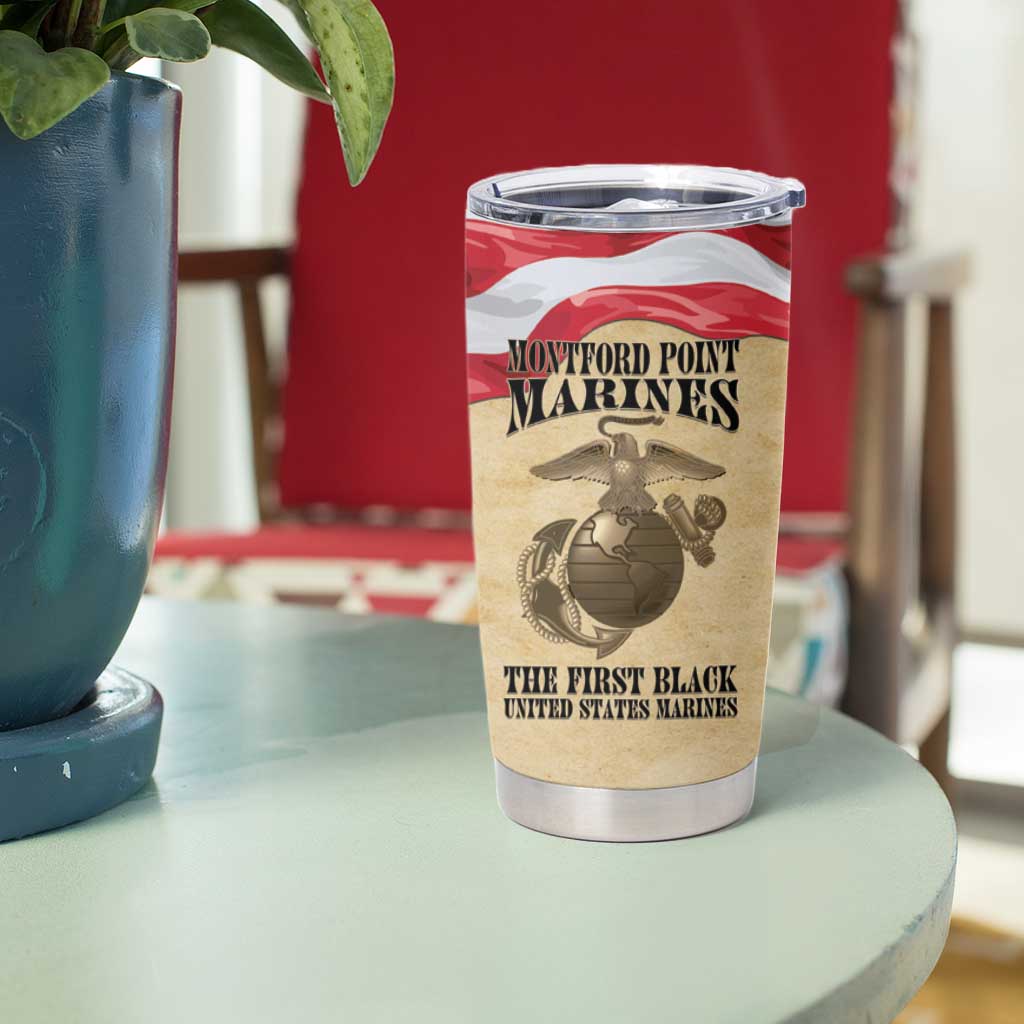Montford Point Marines 1942-1949 Tumbler Cup The First Black Marines - Wonder Print Shop
