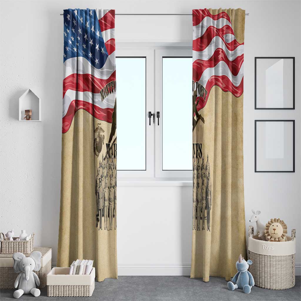 Montford Point Marines 1942-1949 Window Curtain The First Black Marines - Wonder Print Shop