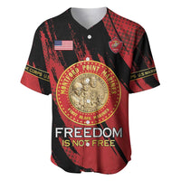 Personalized Proud to Honor Montford Point Marines Baseball Jersey Freedom Is Not Free - Red - Wonder Print Shop